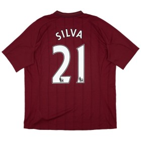 Manchester City Silva 21 2012-13 Bortedrakt Kortermet